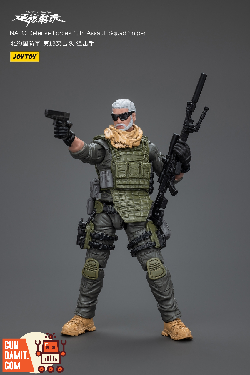 JoyToy 1/18 NATO Sniper dynamic aiming sniper rifle pose JoyToy 1/18 NATO Sniper dynamic aiming sniper rifle pose