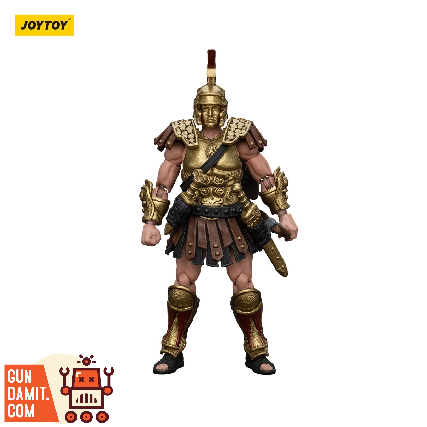 JoyToy 1/18 Strife Roman Republic Cohort IV Centurion front view golden armor JoyToy 1/18 Strife Roman Republic Cohort IV Centurion front view golden armor