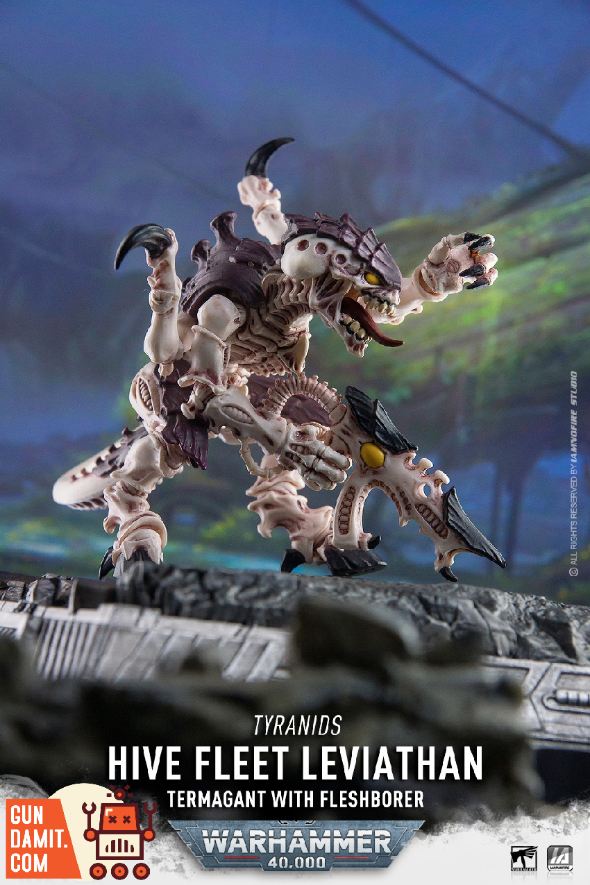 JoyToy Tyranid Warrior promotional banner Hive Fleet Leviathan art JoyToy Tyranid Warrior promotional banner Hive Fleet Leviathan art