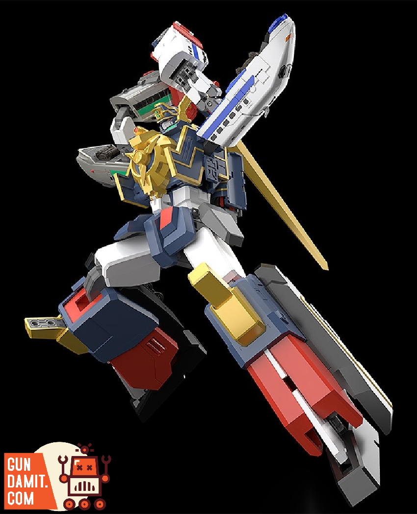Good Smile Might Gaine action figure wielding sword pose Good Smile Might Gaine action figure wielding sword pose