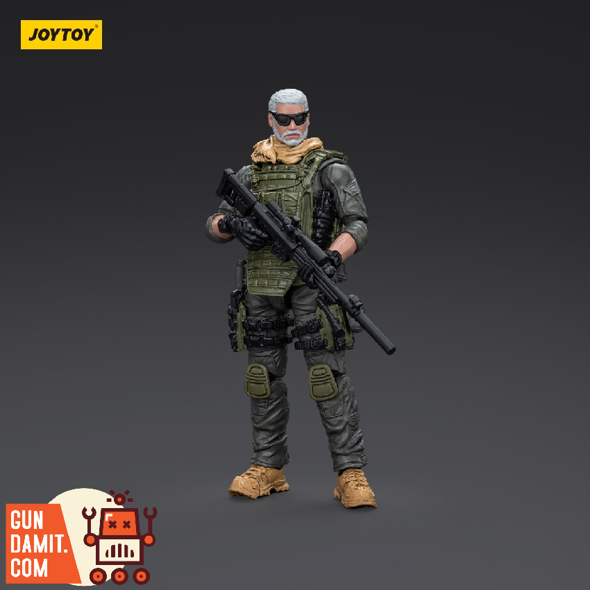 JoyToy 1/18 NATO 13th Assault Squad Sniper front view with scoped rifle JoyToy 1/18 NATO 13th Assault Squad Sniper front view with scoped rifle
