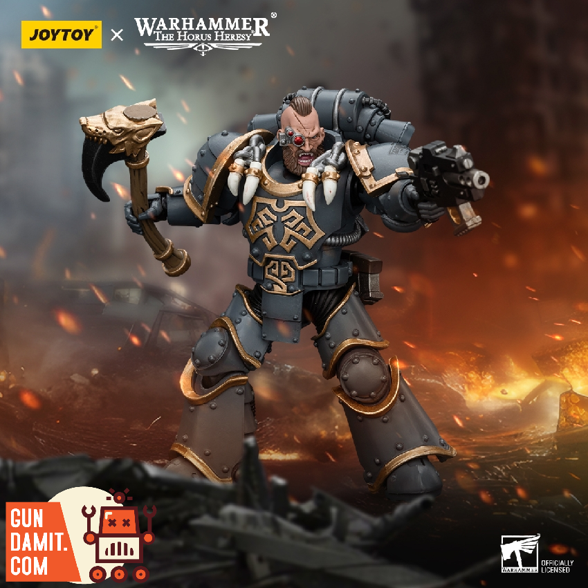 JoyToy Space Wolves Grey Slayer 2 charging battle scene with weapons JoyToy Space Wolves Grey Slayer 2 charging battle scene with weapons