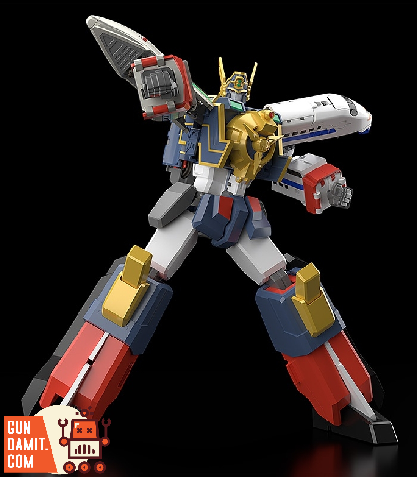 Might Gaine super robot figure dynamic combat stance Might Gaine super robot figure dynamic combat stance