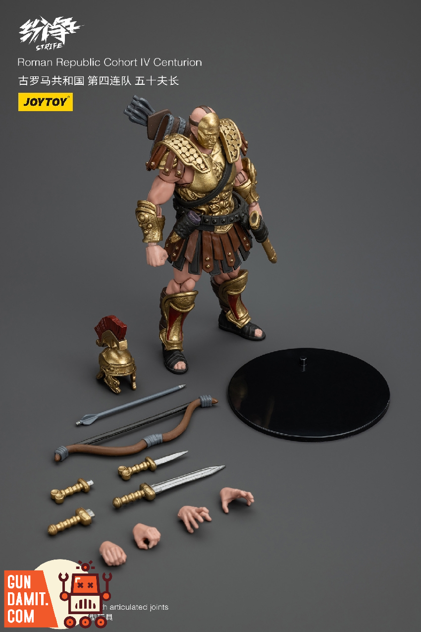 JoyToy Roman Republic Centurion full accessory and weapon layout JoyToy Roman Republic Centurion full accessory and weapon layout