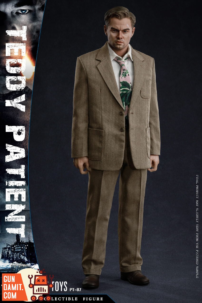 Present Toys Teddy Daniels suit outfit three-quarter view showing tie detail Present Toys Teddy Daniels suit outfit three-quarter view showing tie detail