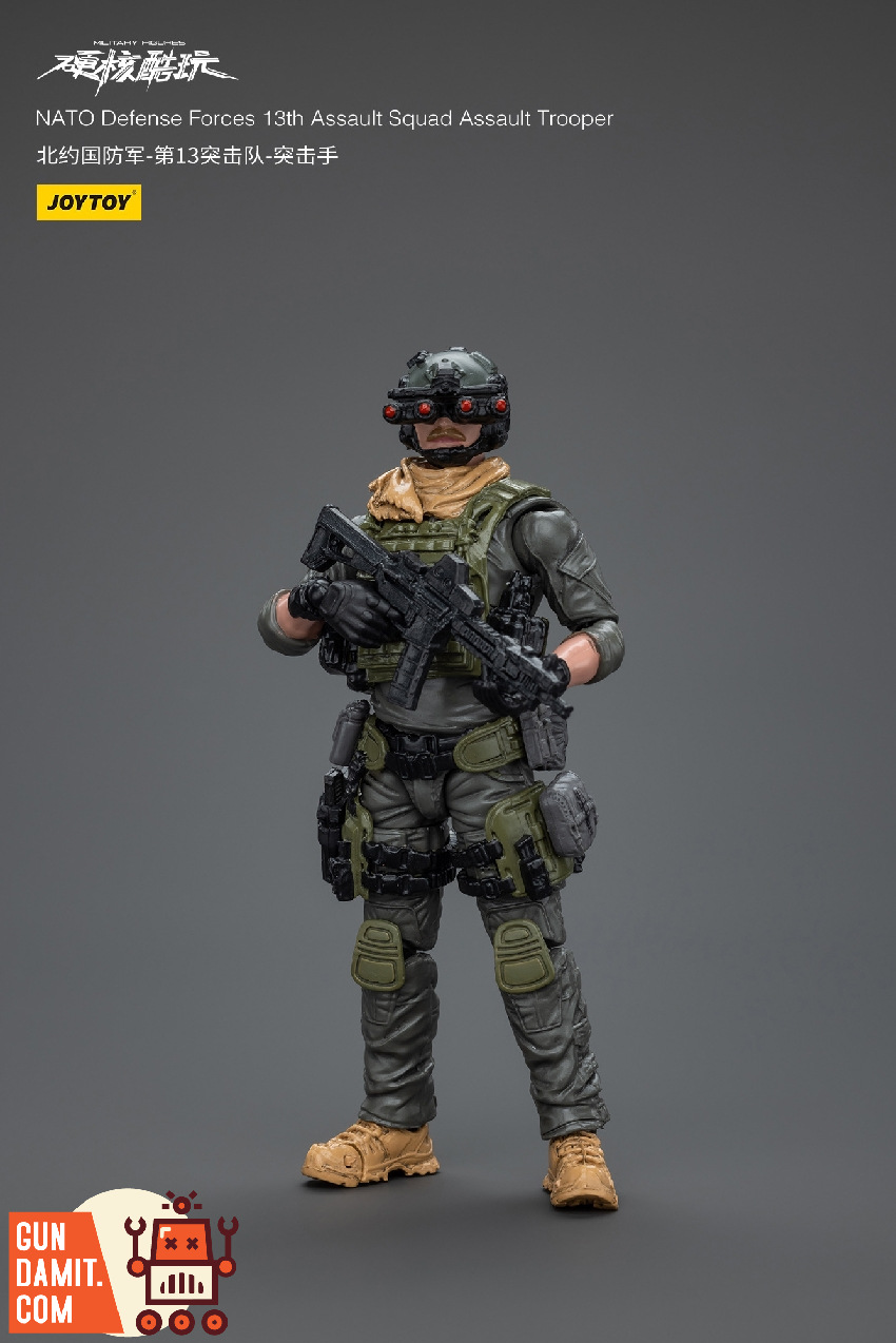 JoyToy 1/18 NATO Assault Trooper dynamic combat aiming pose JoyToy 1/18 NATO Assault Trooper dynamic combat aiming pose