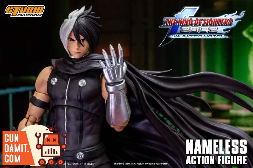 Storm Toys KOF 2002 Nameless action figure standing pose with cape Storm Toys KOF 2002 Nameless action figure standing pose with cape