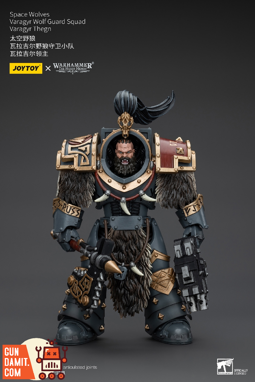 JoyToy 1/18 Varagyr Wolf Guard Thegn dynamic combat pose with weapons JoyToy 1/18 Varagyr Wolf Guard Thegn dynamic combat pose with weapons