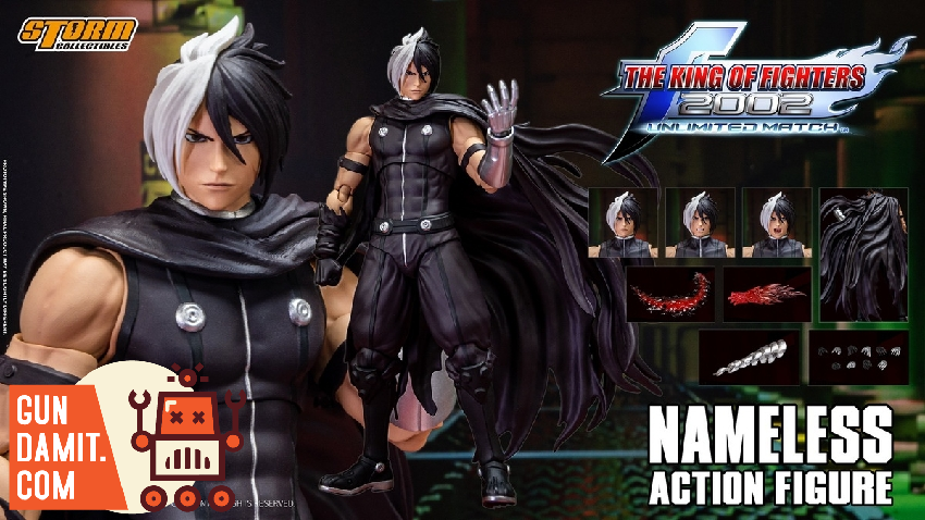 Storm Toys Nameless KOF figure dual action poses with flame effects Storm Toys Nameless KOF figure dual action poses with flame effects