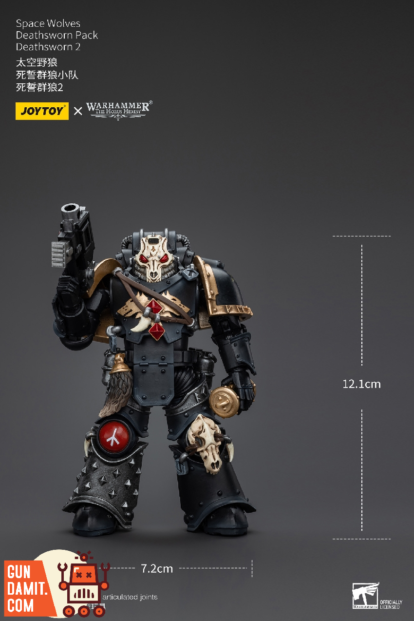 JoyToy Deathsworn 2 showing size dimensions 12.1cm height JoyToy Deathsworn 2 showing size dimensions 12.1cm height