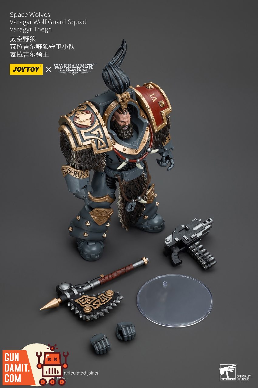 JoyToy Space Wolves Varagyr Thegn weapon accessories and display stand JoyToy Space Wolves Varagyr Thegn weapon accessories and display stand