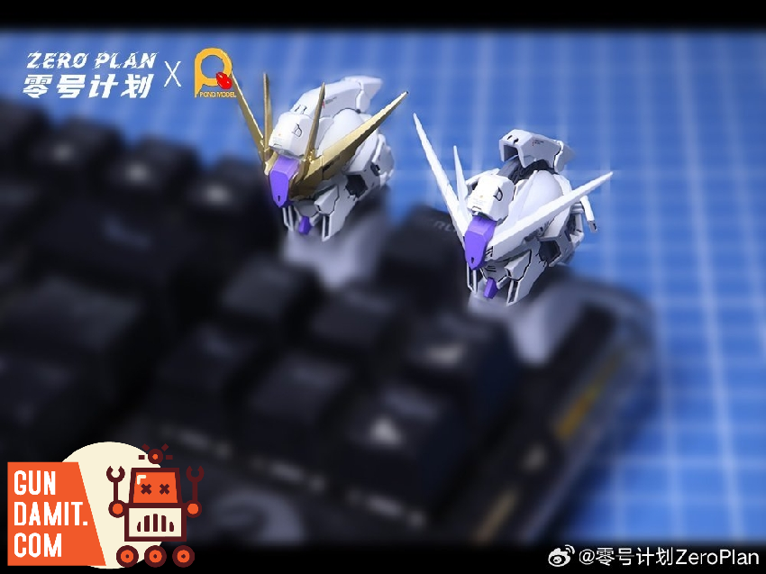 ZeroPlan x Ponq 1/100 Hi-Nu head mod parts side angle ZeroPlan x Ponq 1/100 Hi-Nu head mod parts side angle