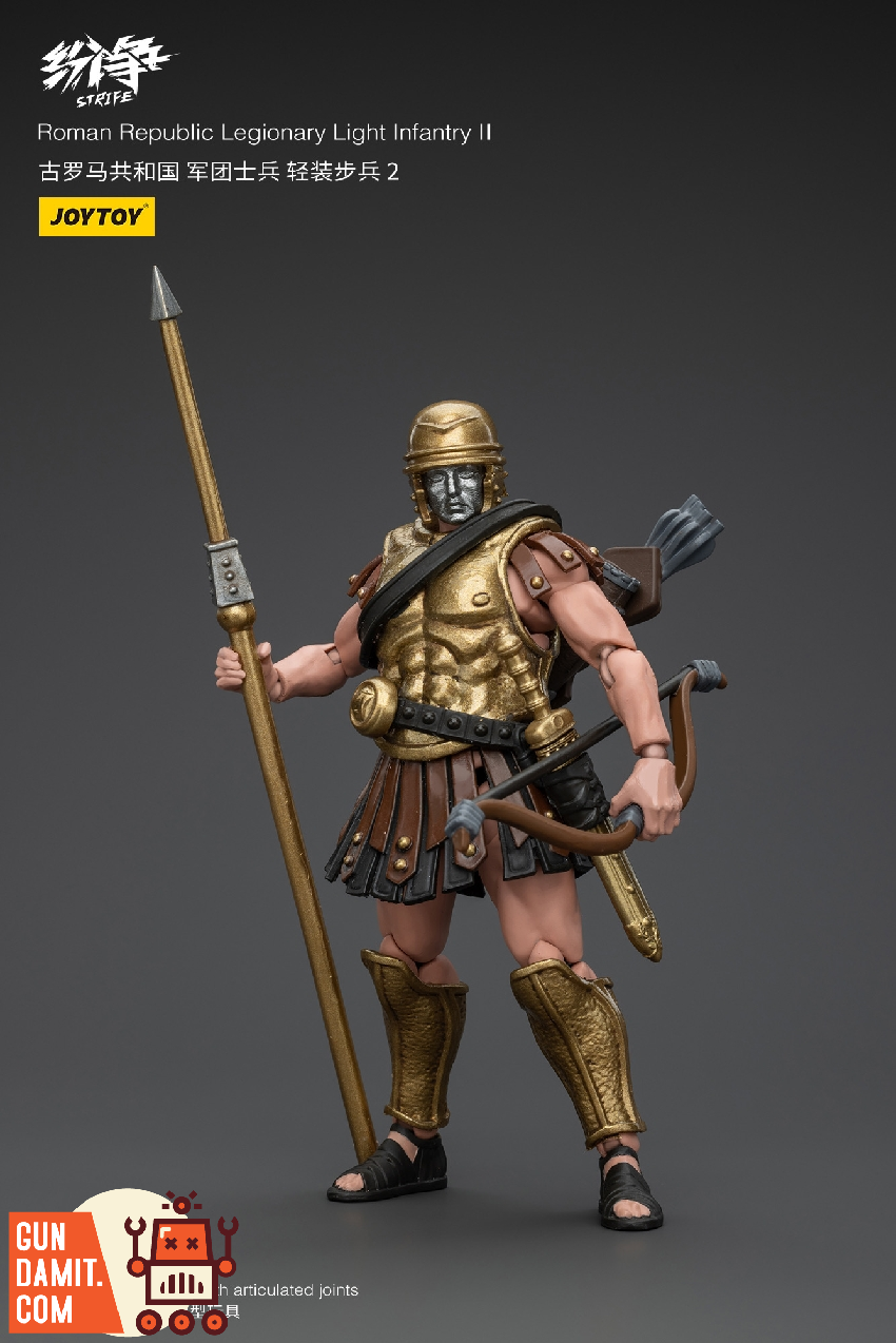 JoyToy Strife Light Infantry II 1/18 standing front view with spear JoyToy Strife Light Infantry II 1/18 standing front view with spear