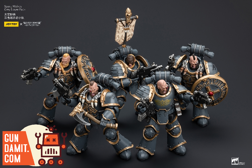 JoyToy Horus Heresy Grey Slayer Pack five-figure full diorama display JoyToy Horus Heresy Grey Slayer Pack five-figure full diorama display
