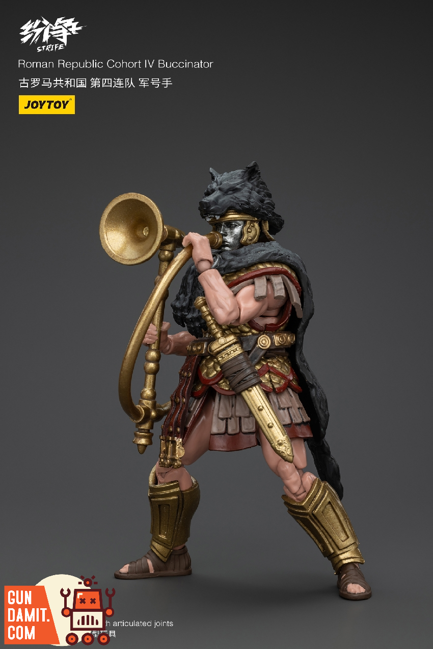 JoyToy JT6182 Buccinator blowing war horn action pose JoyToy JT6182 Buccinator blowing war horn action pose
