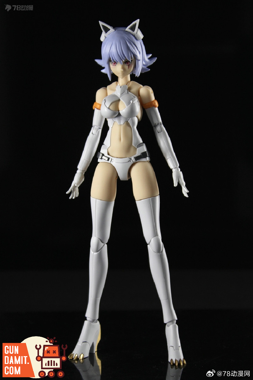 Eastern Model A.T.K. Girl Fenrir front standing pose in white armor Eastern Model A.T.K. Girl Fenrir front standing pose in white armor