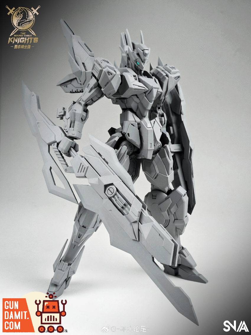 SNAA Gods Guardian Gawain painted dark version holding shield in action pose SNAA Gods Guardian Gawain painted dark version holding shield in action pose