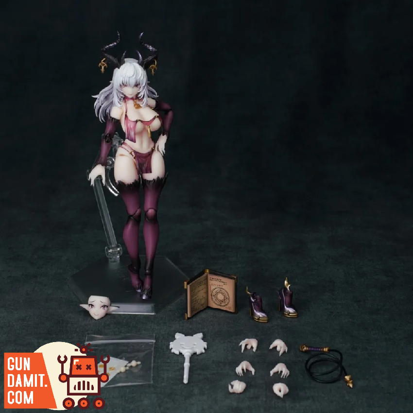 Snail Shell Succubus Lustia full accessory layout with stand Snail Shell Succubus Lustia full accessory layout with stand
