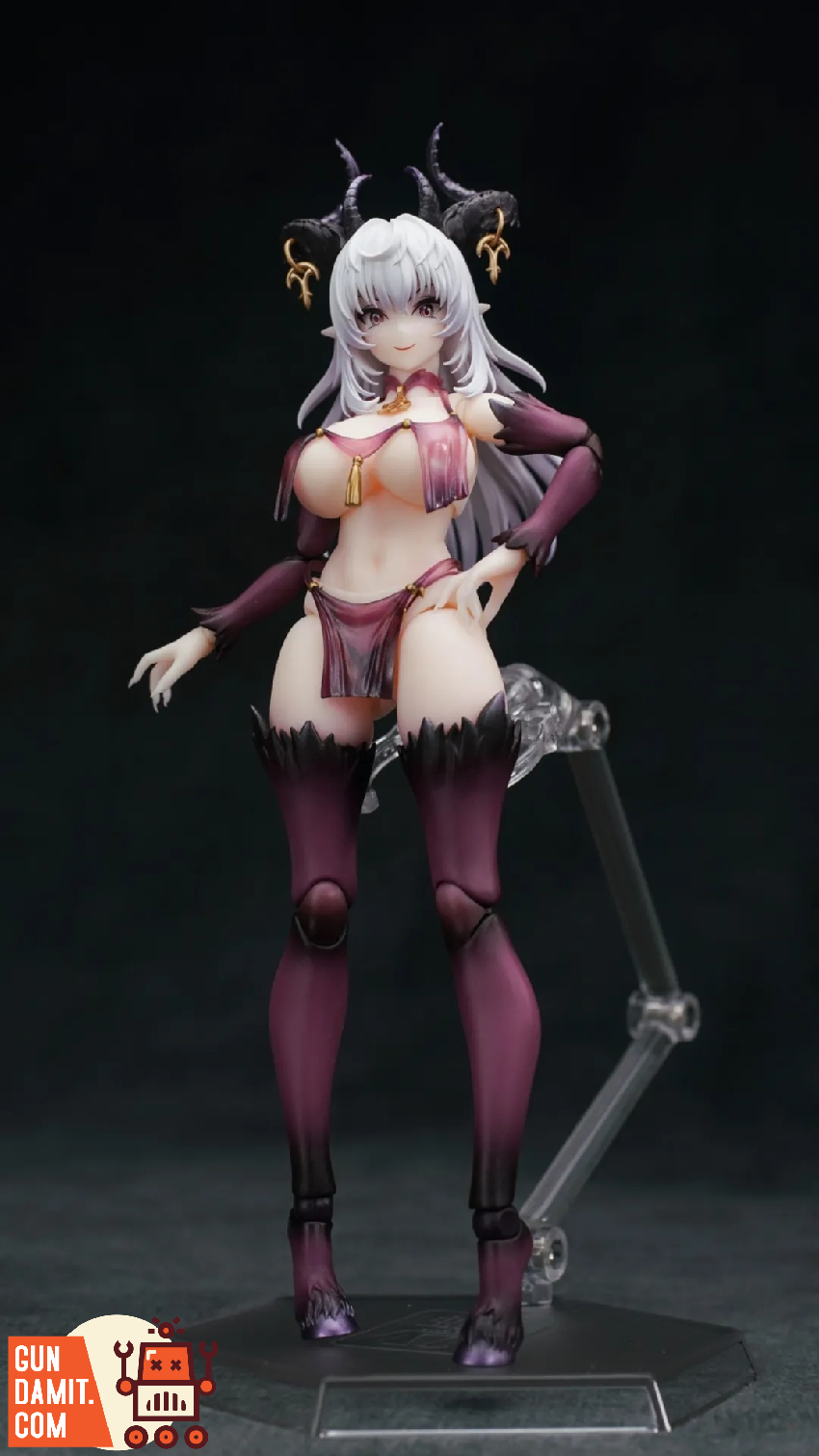 Snail Shell Succubus Lustia front standing pose full body view Snail Shell Succubus Lustia front standing pose full body view