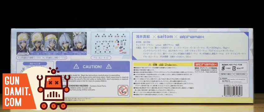 Alphamax DarkAdvent Rania Relax box back panel showing parts and instructions Alphamax DarkAdvent Rania Relax box back panel showing parts and instructions