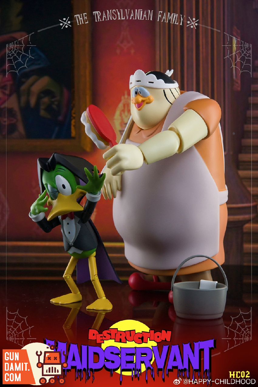 Happy Childhood HC02 Nanny carrying Count Duckula with broom accessory Happy Childhood HC02 Nanny carrying Count Duckula with broom accessory