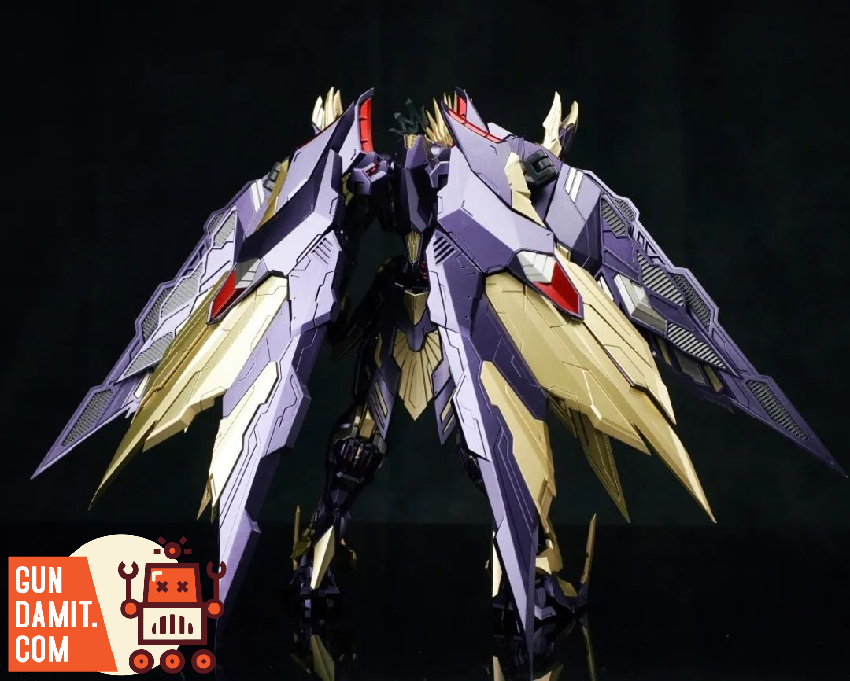 Fire General MJZ-01 Oda Nobunaga rear view showing wings and weapons Fire General MJZ-01 Oda Nobunaga rear view showing wings and weapons