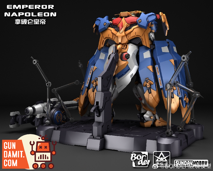 Emperor Napoleon 1/100 model kit side angle with weapons Emperor Napoleon 1/100 model kit side angle with weapons