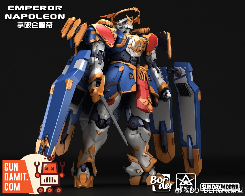 Emperor Napoleon 1/100 action pose with weapon systems Emperor Napoleon 1/100 action pose with weapon systems