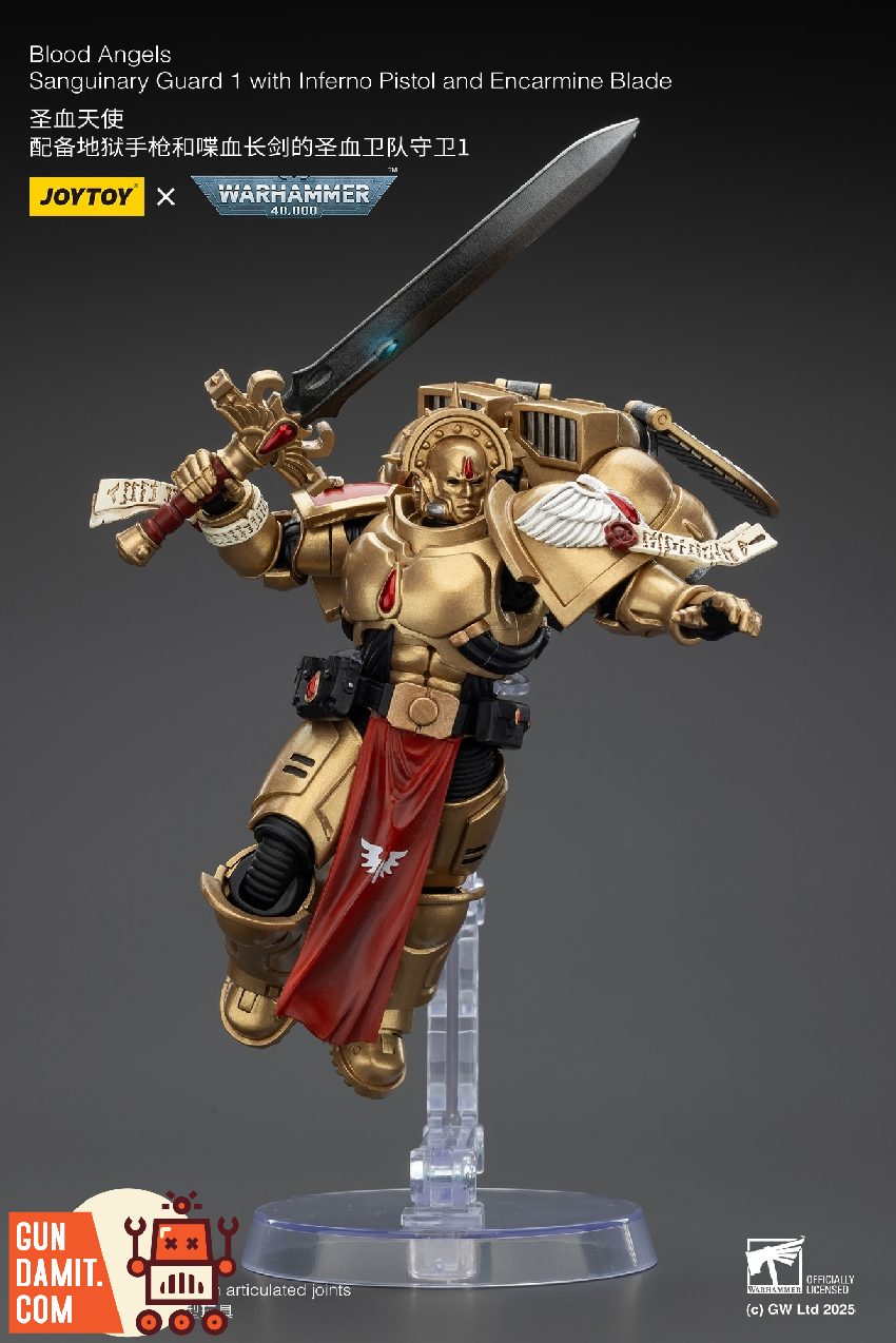 JoyToy JT01840 1/18 Warhammer 40K Blood Angels Sanguinary Guard 1 22 JoyToy JT01840 1/18 Warhammer 40K Blood Angels Sanguinary Guard 1 view 22