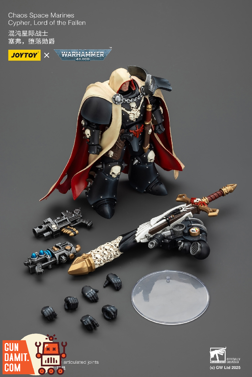 JoyToy JT01826 1/18 Warhammer 40K Chaos Space Marines Cypher Lord of the Fallen 23 JoyToy JT01826 1/18 Warhammer 40K Chaos Space Marines Cypher Lord of the Fallen view 23