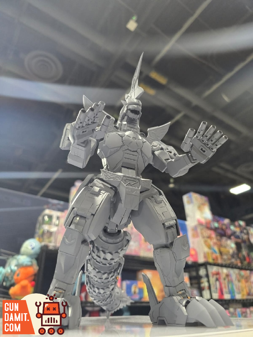 Dragonzord side profile showing articulated tail and chest missiles Dragonzord side profile showing articulated tail and chest missiles