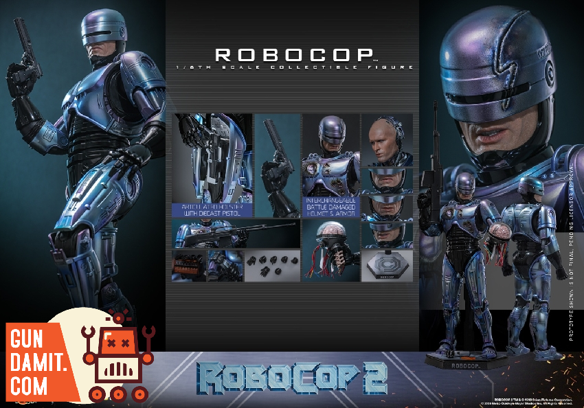 Hot Toys 1/6 MMS827D74B1 RoboCop 2 RoboCop 5 Hot Toys 1/6 MMS827D74B1 RoboCop 2 RoboCop view 5