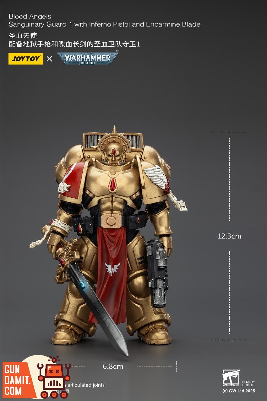 JoyToy JT01840 1/18 Warhammer 40K Blood Angels Sanguinary Guard 1 24 JoyToy JT01840 1/18 Warhammer 40K Blood Angels Sanguinary Guard 1 view 24