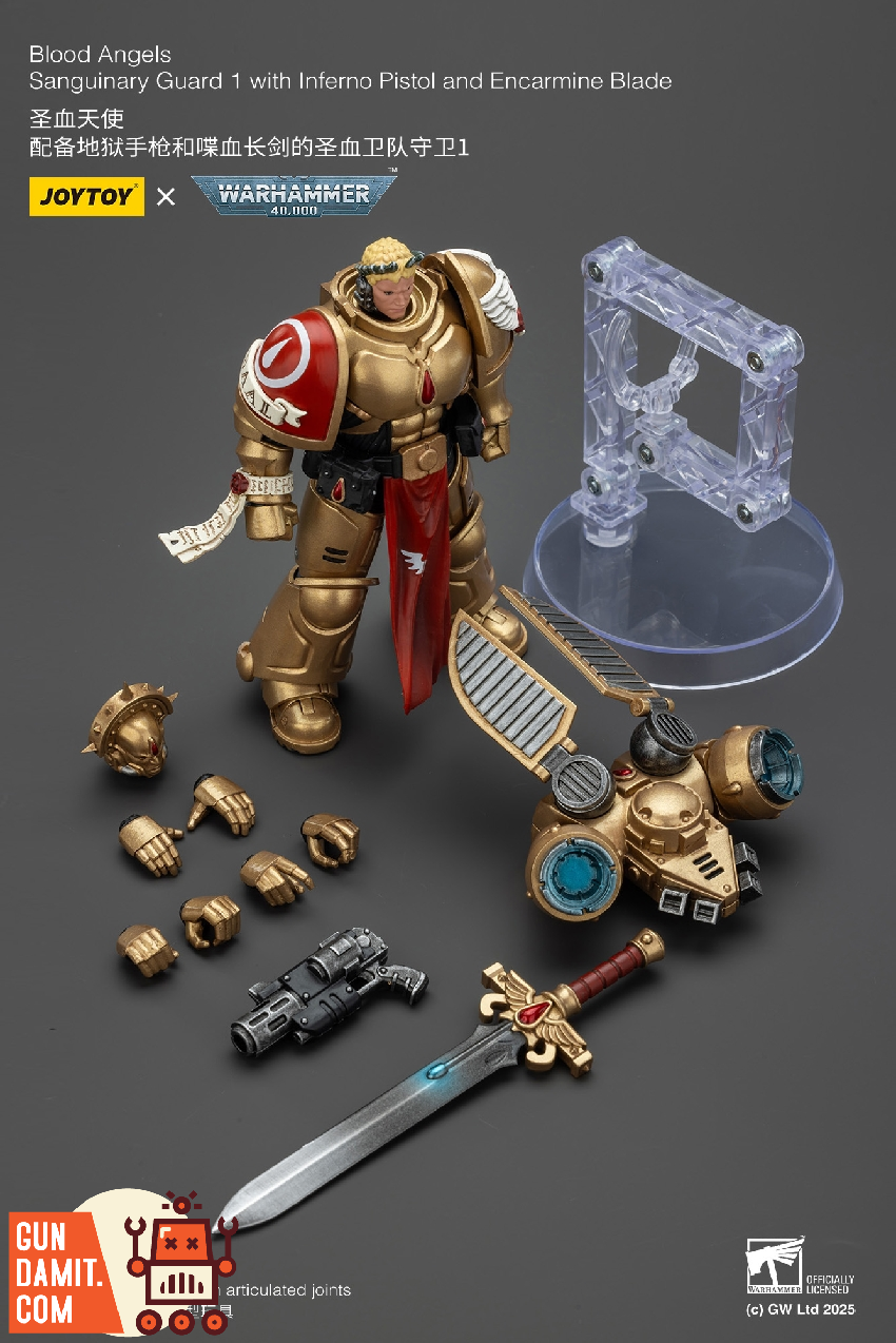 JoyToy JT01840 1/18 Warhammer 40K Blood Angels Sanguinary Guard 1 23 JoyToy JT01840 1/18 Warhammer 40K Blood Angels Sanguinary Guard 1 view 23