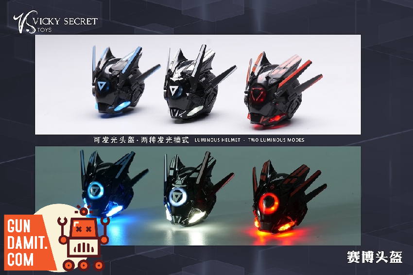 VSTOYS 25XG115B Cyber Helmet Female Version 1/6 2 VSTOYS 25XG115B Cyber Helmet Female Version 1/6 view 2
