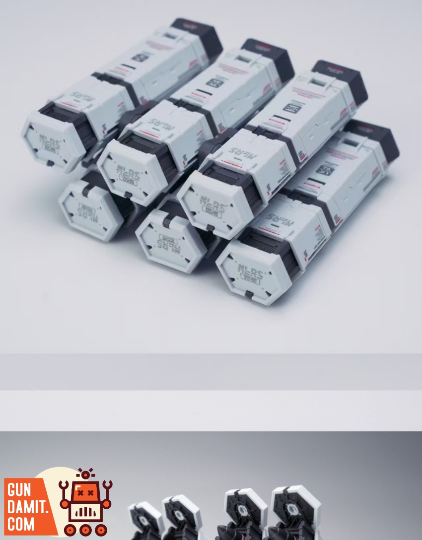 Solomon MG GP02A Physalis MLRS Backpack Set 9 Solomon 1/100 MG RX-78GP02A Gundam Physalis model kit view 9