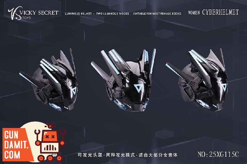 VSTOYS 25XG115C Cyber Helmet Female Version 1/6 1 VSTOYS 25XG115C Cyber Helmet Female Version 1/6 view 1