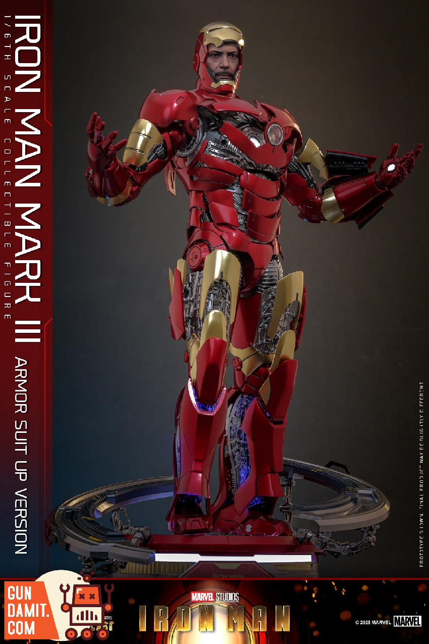 Hot Toys 1/6 MMS825D72 Iron Man Mark 3 Armor Suit Up 16 Hot Toys 1/6 MMS825D72 Iron Man Mark 3 Armor Suit Up view 16