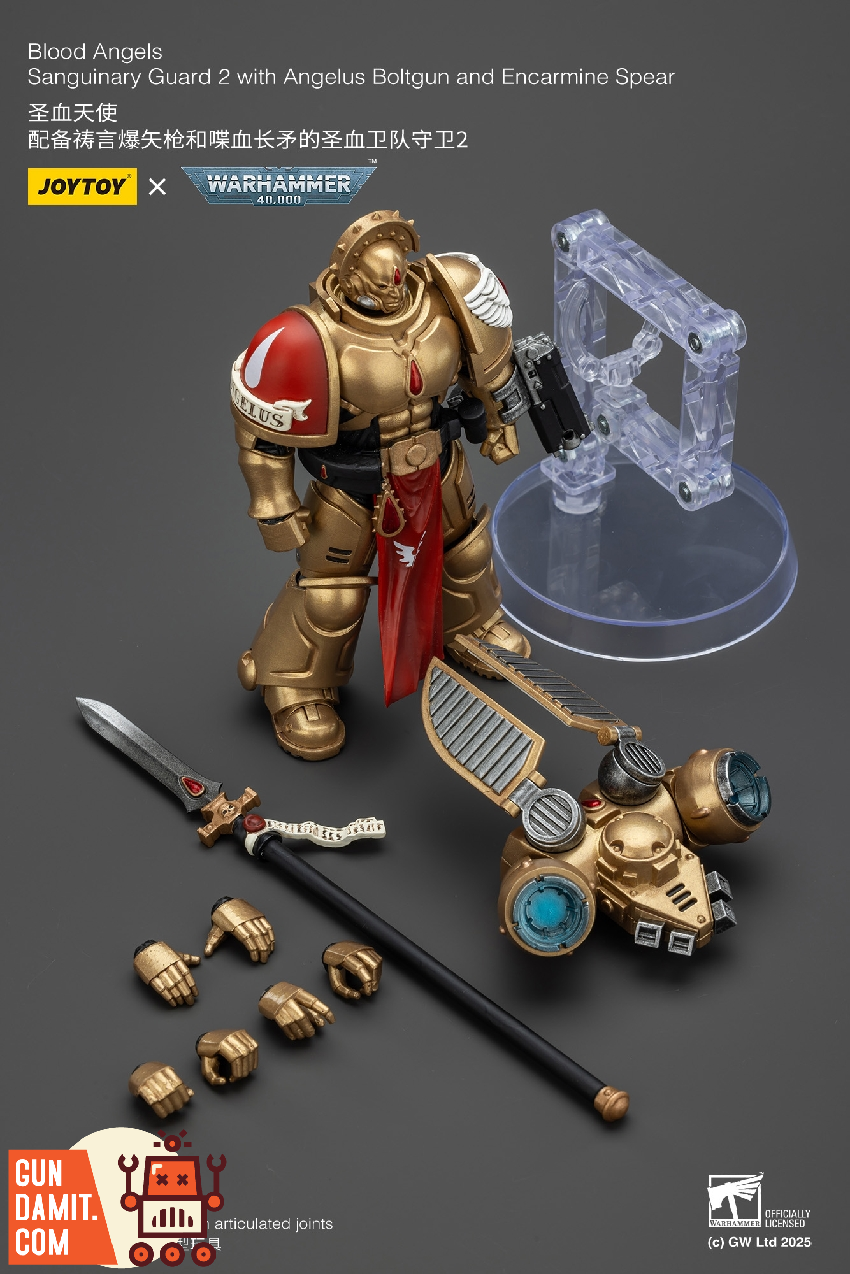 JoyToy JT01857 1/18 Warhammer 40K Blood Angels Sanguinary Guard 2 23 JoyToy JT01857 1/18 Warhammer 40K Blood Angels Sanguinary Guard 2 view 23
