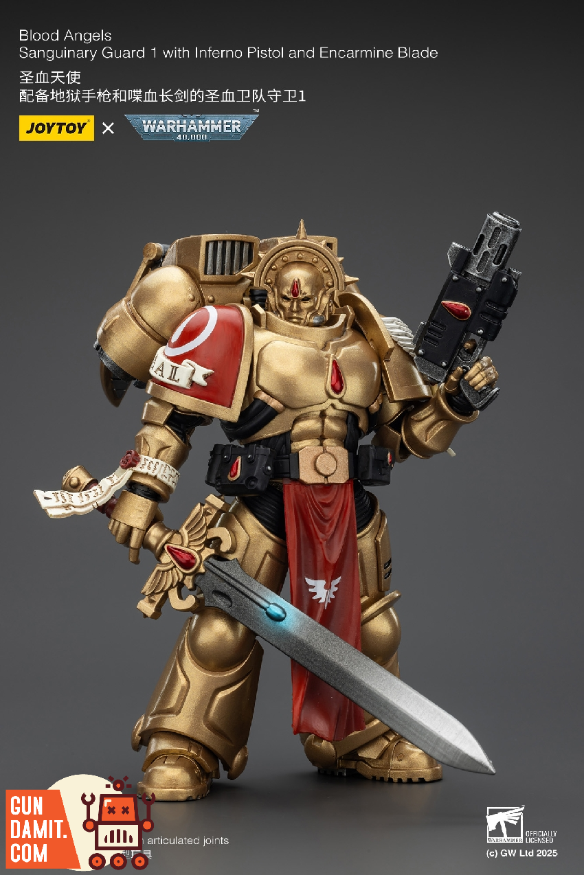 JoyToy JT01840 1/18 Warhammer 40K Blood Angels Sanguinary Guard 1 17 JoyToy JT01840 1/18 Warhammer 40K Blood Angels Sanguinary Guard 1 view 17