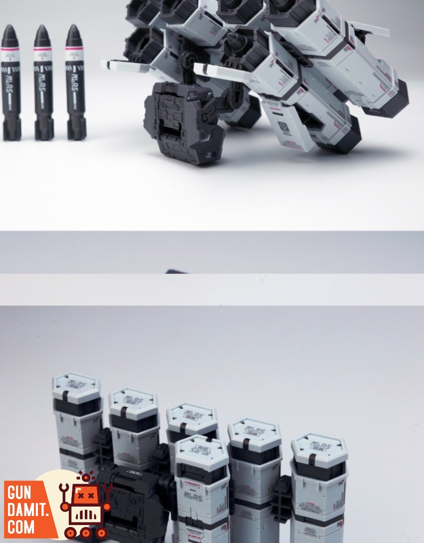 Solomon MG GP02A Physalis MLRS Backpack Set 8 Solomon 1/100 MG RX-78GP02A Gundam Physalis model kit view 8