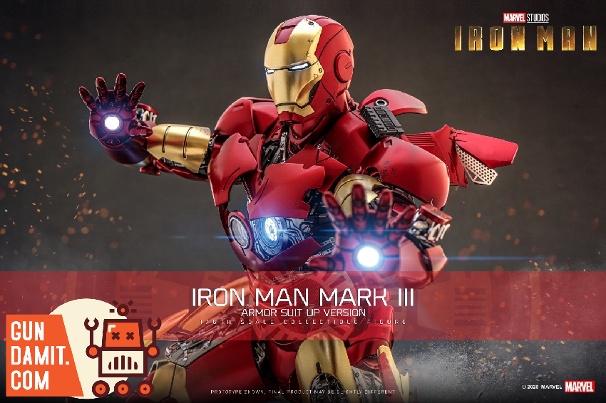Hot Toys 1/6 MMS825D72 Iron Man Mark 3 Armor Suit Up 3 Hot Toys 1/6 MMS825D72 Iron Man Mark 3 Armor Suit Up view 3