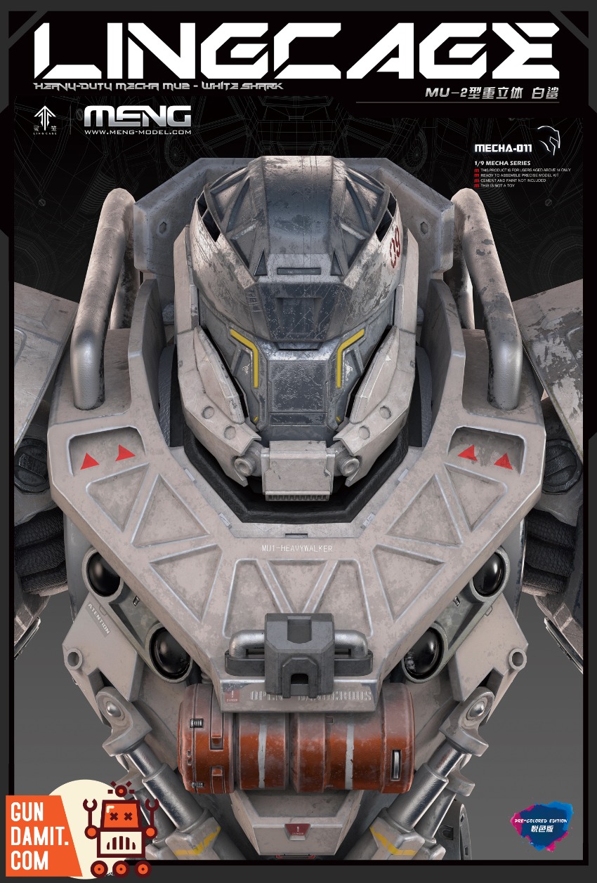 MENG MECHA-011 Ling Cage MU-2 White Shark 1/9 Model Kit 9 MENG MECHA-011 Ling Cage MU-2 White Shark 1/9 Model Kit view 9