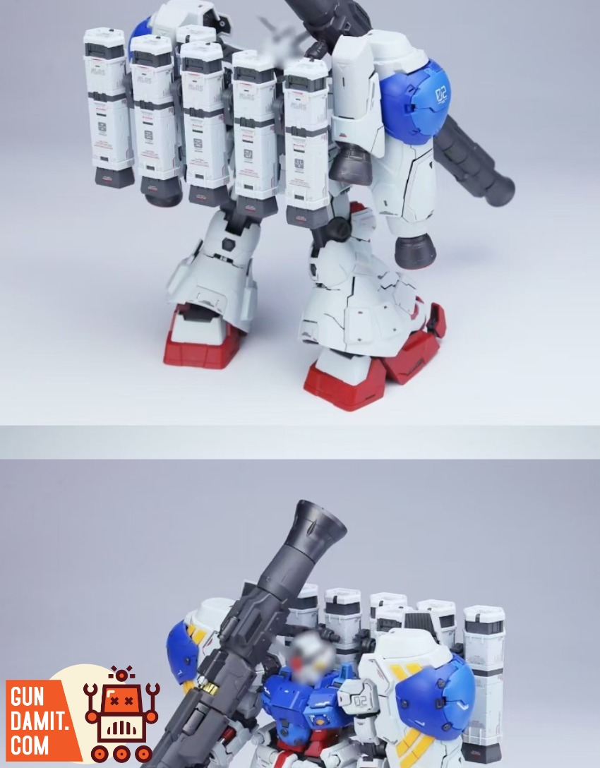 Solomon MG GP02A Physalis MLRS Backpack Set 12 Solomon 1/100 MG RX-78GP02A Gundam Physalis model kit view 12
