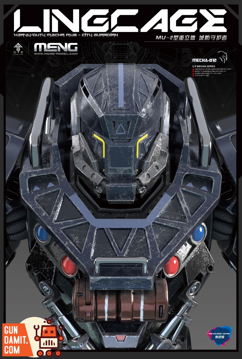 MENG Model 1/9 MECHA-012 Ling Cage MU-2 City Defender 9 MENG Model 1/9 MECHA-012 Ling Cage MU-2 City Defender view 9