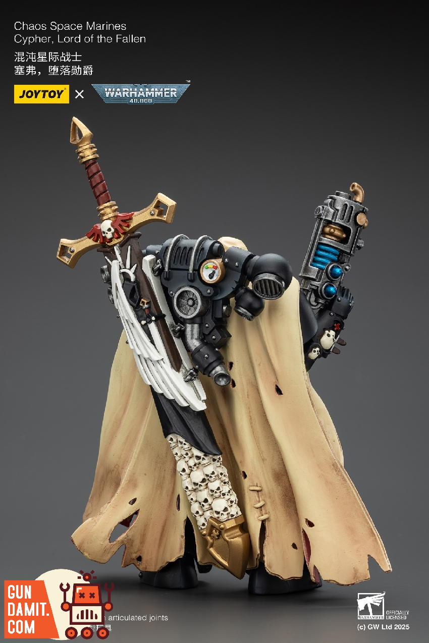JoyToy JT01826 1/18 Warhammer 40K Chaos Space Marines Cypher Lord of the Fallen 18 JoyToy JT01826 1/18 Warhammer 40K Chaos Space Marines Cypher Lord of the Fallen view 18