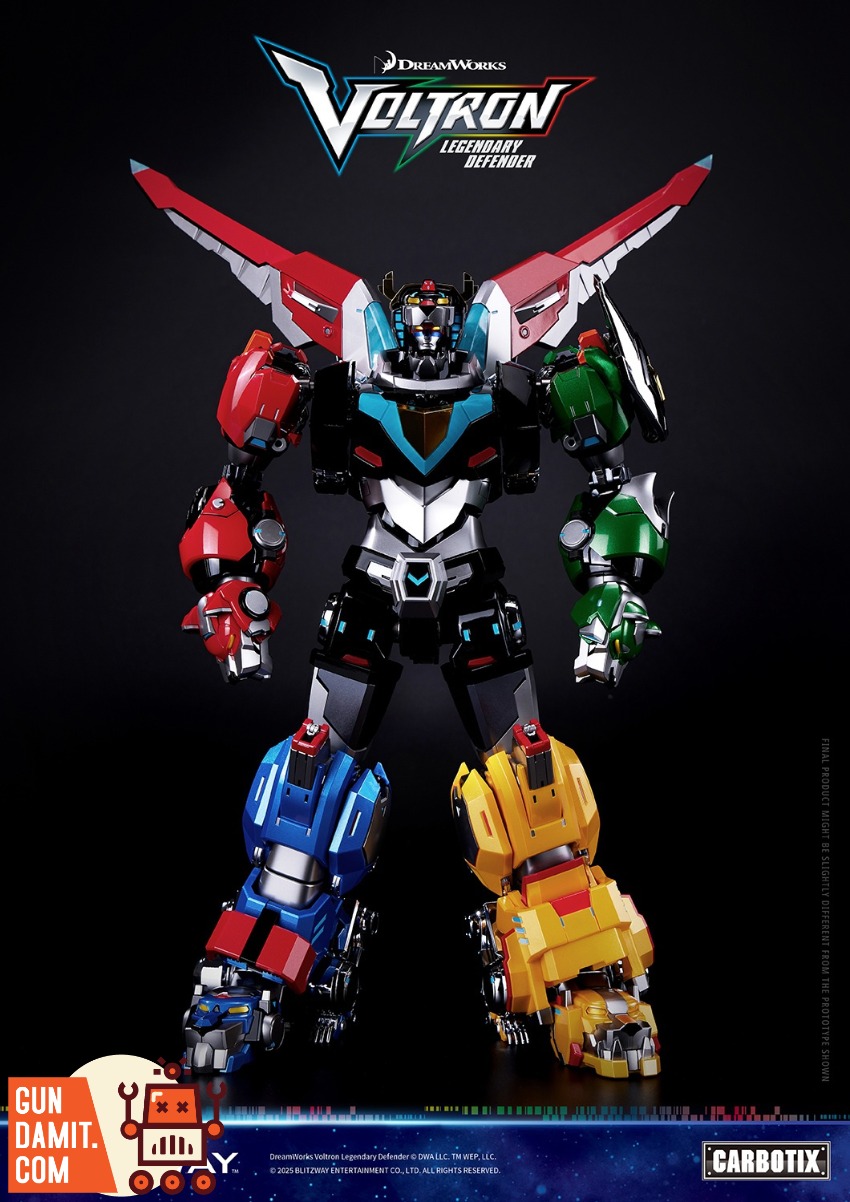 Blitzway Carbotix Voltron Golion 10th Anniversary view 2 Blitzway Carbotix Voltron Golion 10th Anniversary view 2
