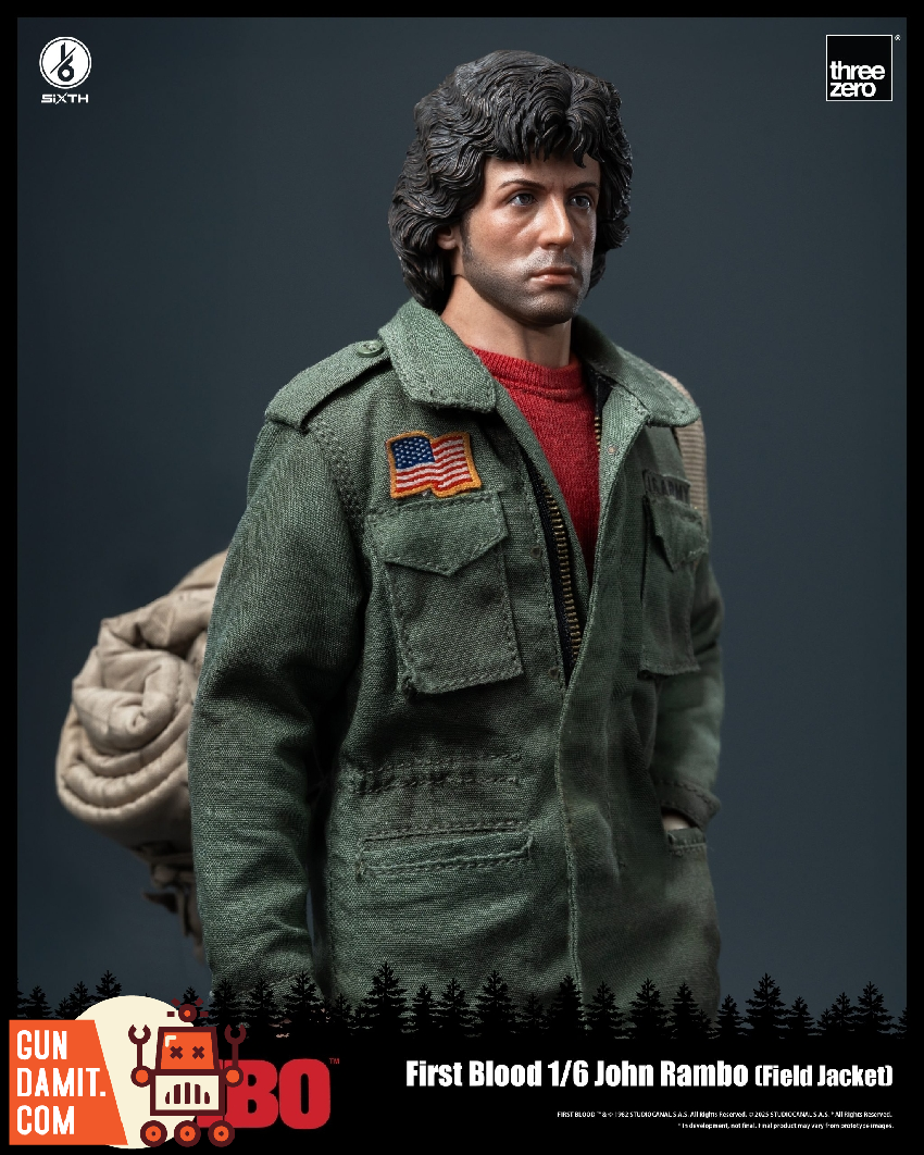 Threezero 1/6 Rambo First Blood Field Jacket view 10 Threezero 1/6 Rambo First Blood Field Jacket view 10
