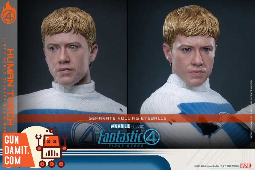Hot Toys MMS829 Fantastic Four Human Torch figure view 3 Hot Toys MMS829 Fantastic Four Human Torch figure view 3