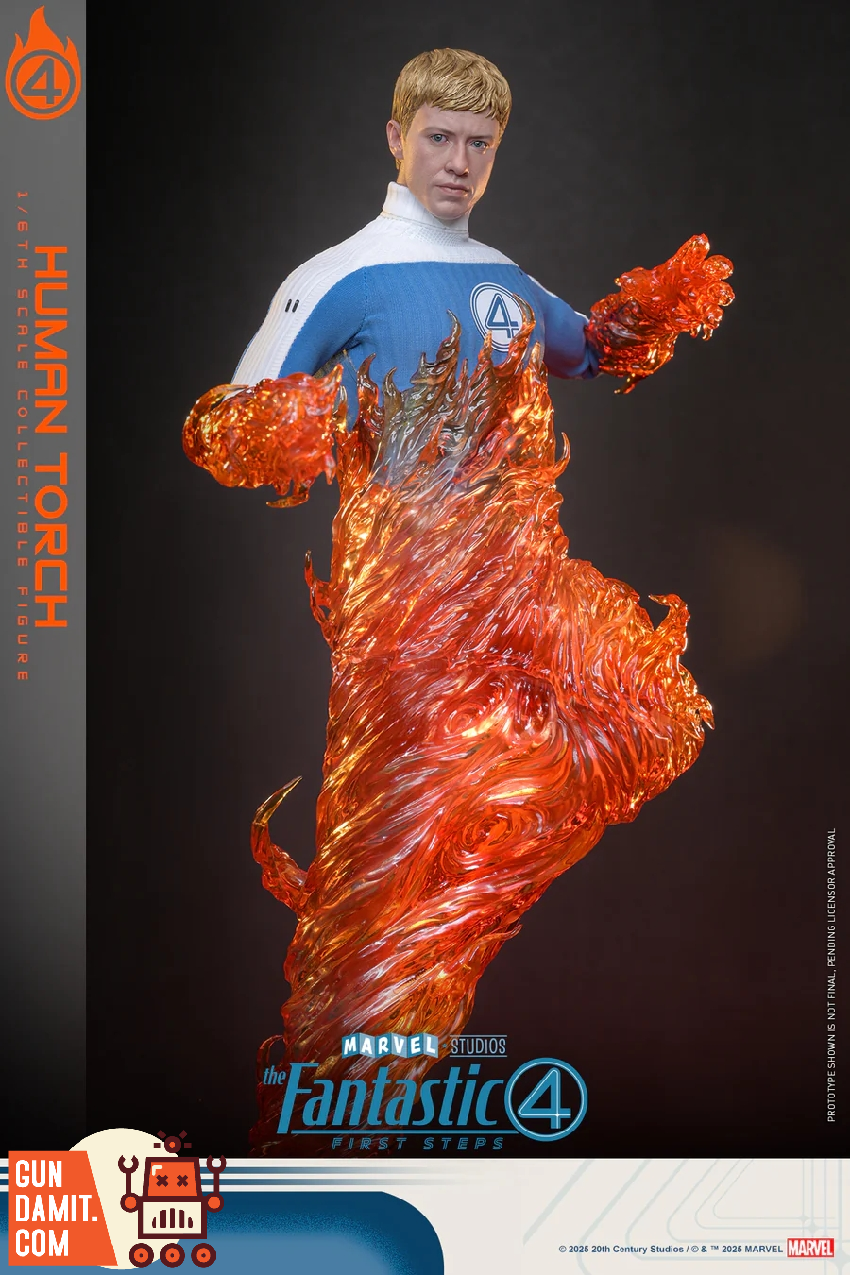 Hot Toys MMS829 Fantastic Four Human Torch figure view 14 Hot Toys MMS829 Fantastic Four Human Torch figure view 14